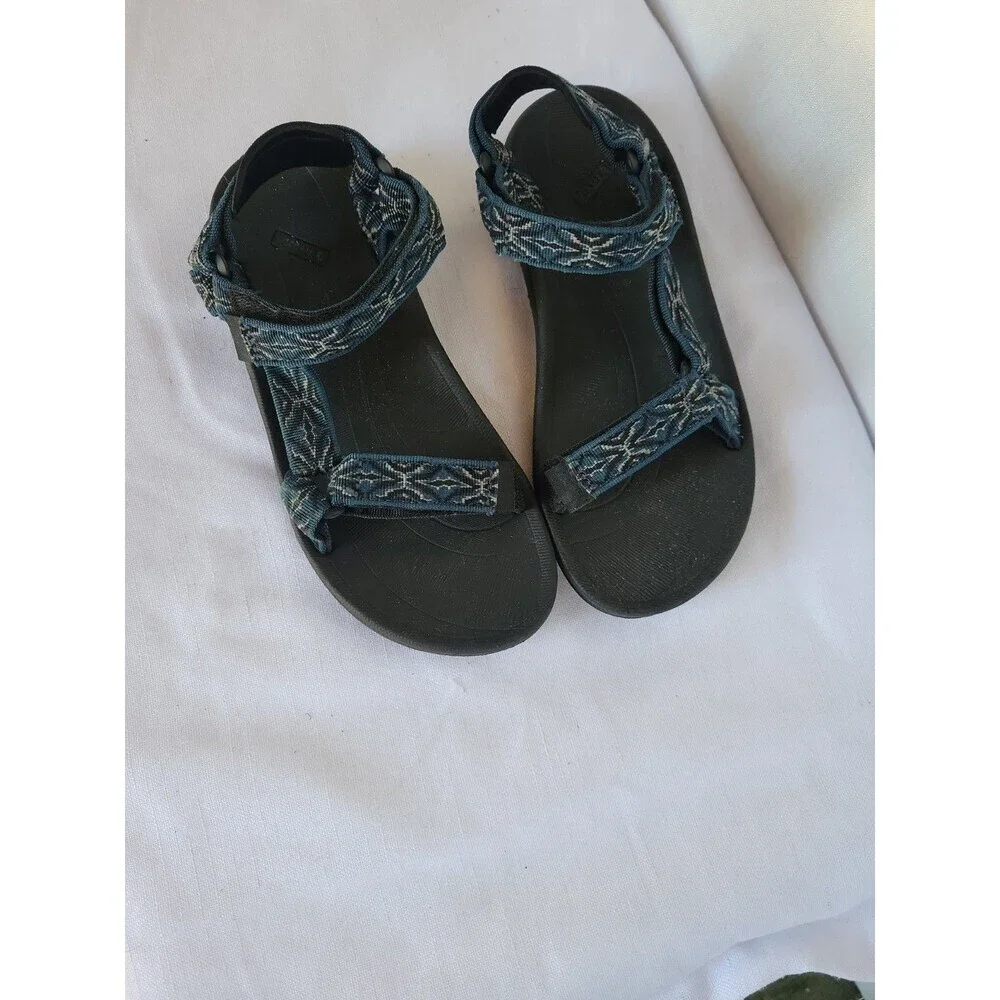 Teva Gladiator Boys Sport Sandals Size 5. Blue Lightweight Adjustable Straps